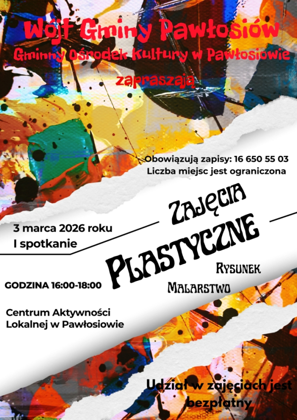 Zajęcia plastyczne – materiały promocyjne