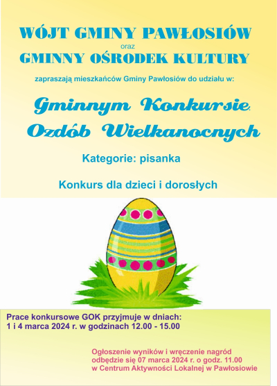 Gminny Konkurs Wielkanocny