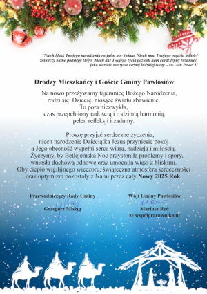 Życzenia świąteczne