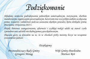 Podziękowanie