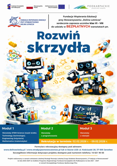 Organizacja warsztatów „Rozwiń skrzydła”