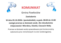 Przerwa w dostawie wody