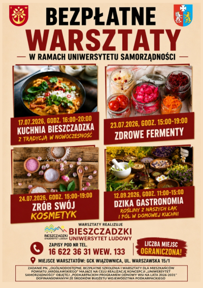 Uniwersytet Samorządności – zapraszamy na kolejne, bezpłatne warsztaty i szkolenia!