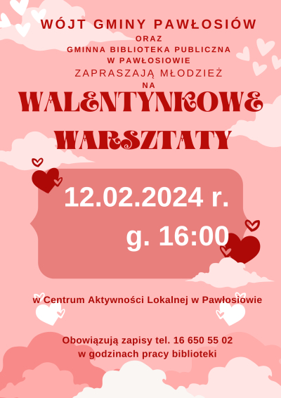 Warsztaty walentynkowe
