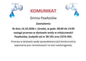 Przerwa w dostawie wody