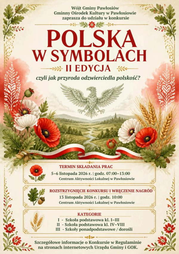 ZAPRASZAMY DO UDZIAŁU W KONKURSIE „POLSKA W SYMBOLACH” – II EDYCJA!