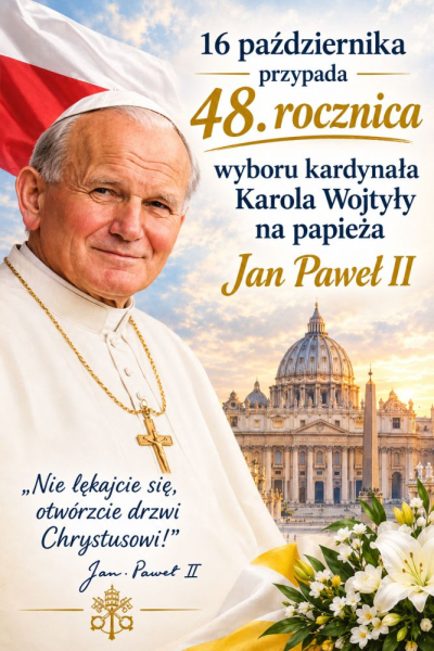 48. rocznica wyboru kardynała Karola Wojtyły na papieża