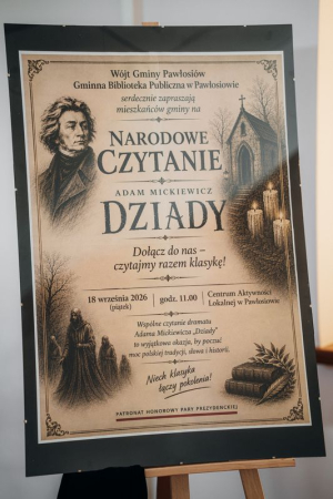 Gminne Narodowe Czytanie w Pawłosiowie