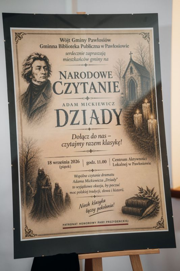 Gminne Narodowe Czytanie w Pawłosiowie